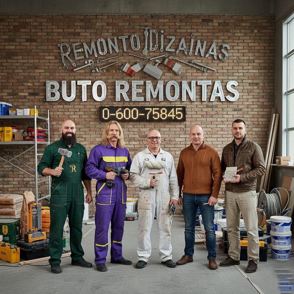 Buto remontas-Remonto dizainas